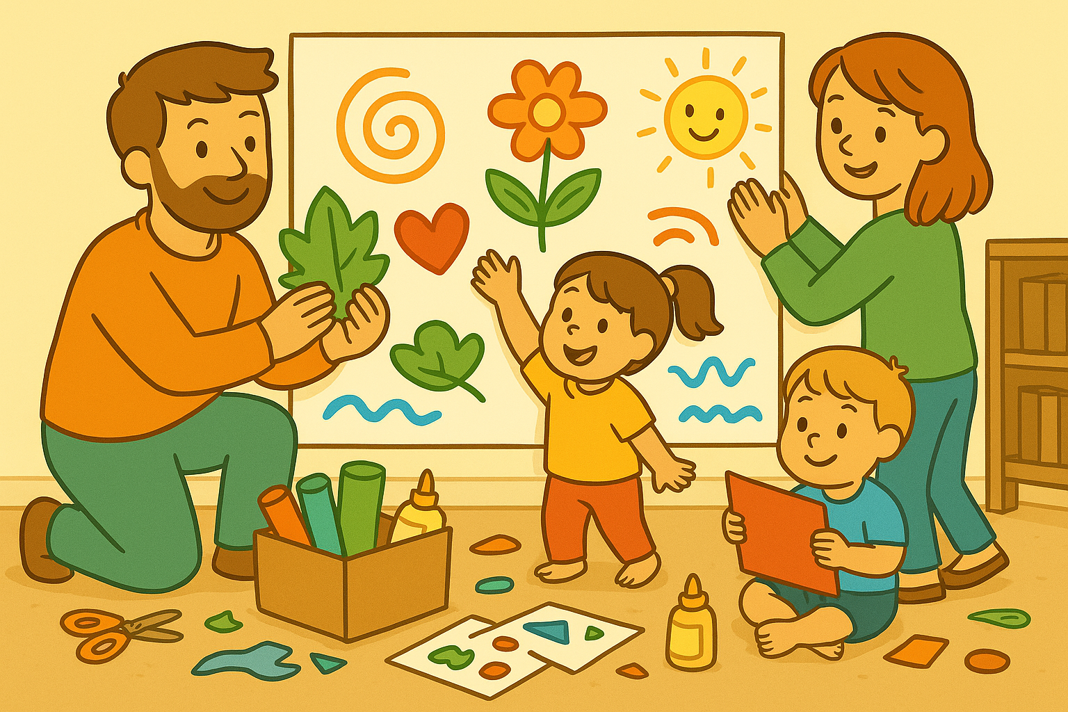Cooperative Art Installations for Families