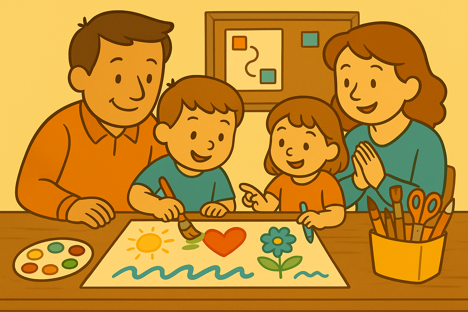 Building Family Connection Through Shared Art Goals