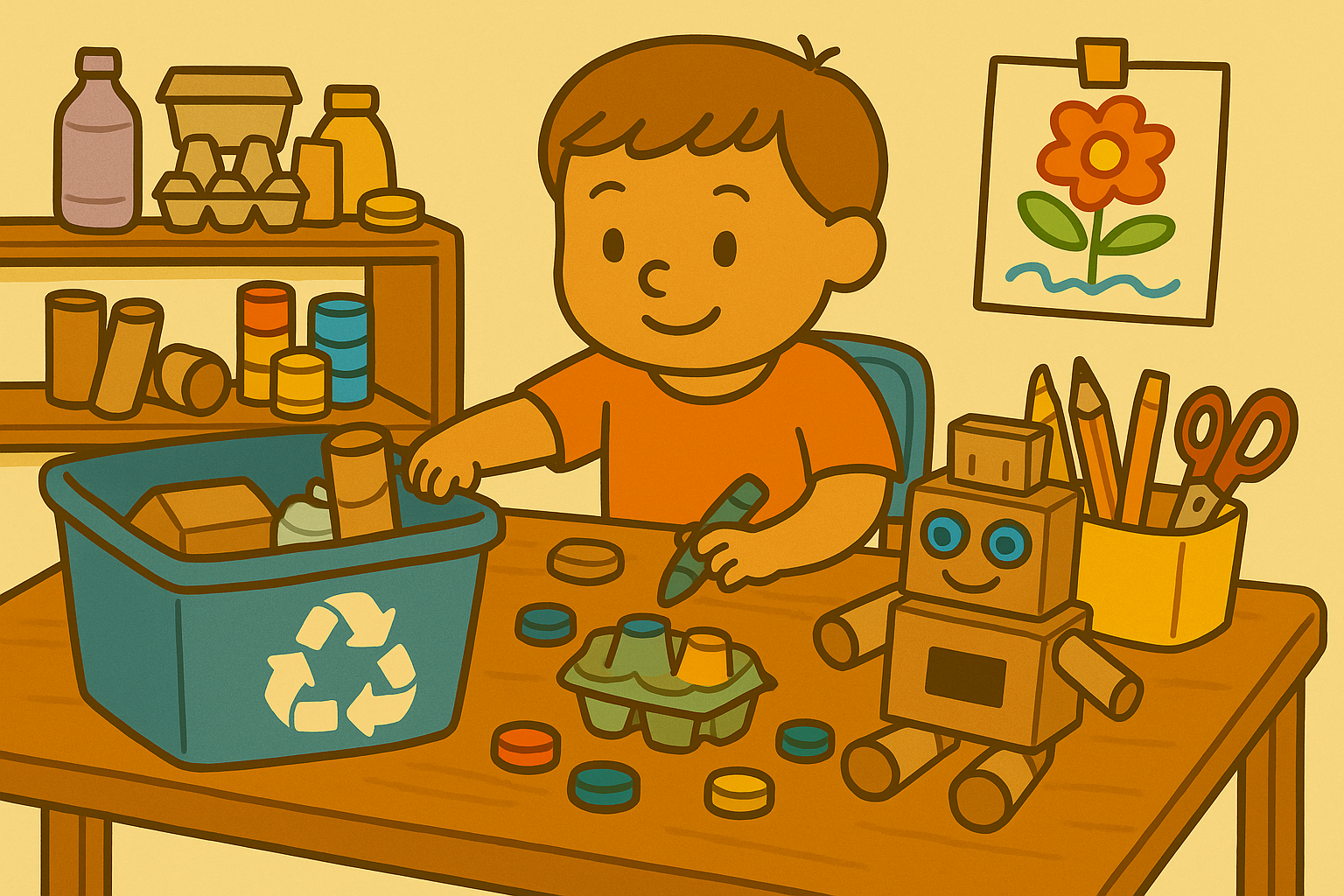 Teaching Kids About Recycling Through Crafts