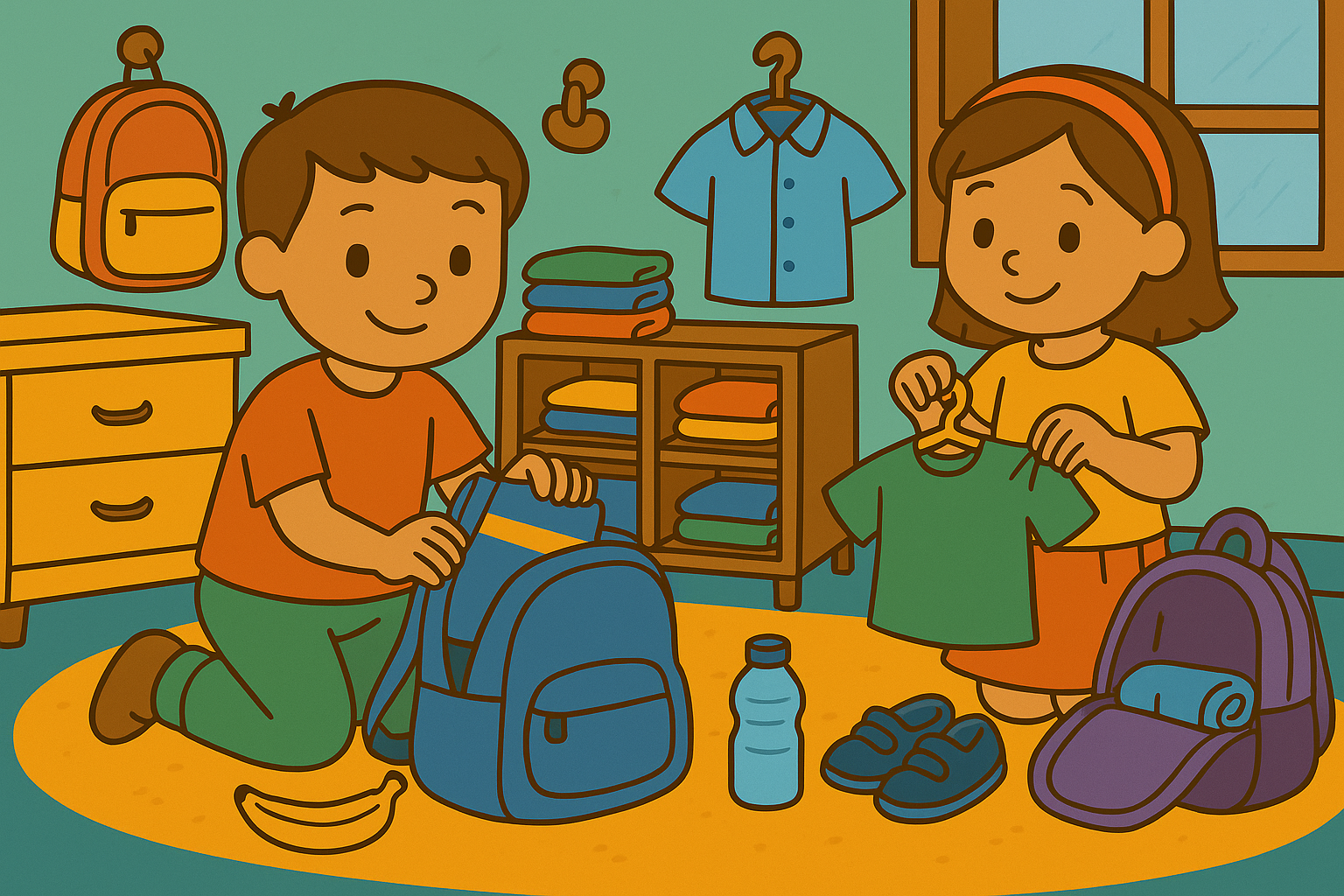 Teaching Kids to Prepare Their Own Backpacks and Clothes