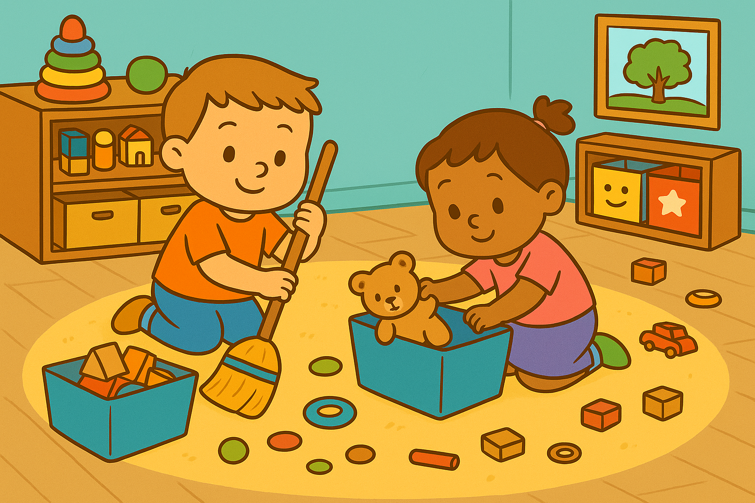 Teaching Kids to Clean Up Without Resistance