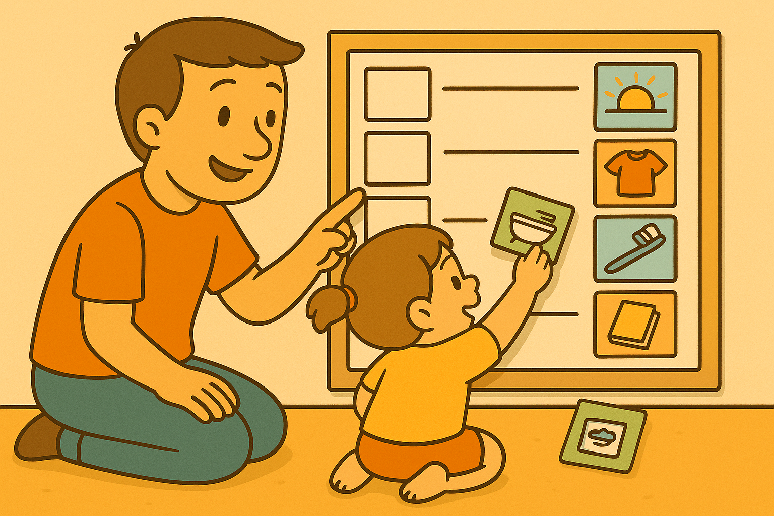 Using Visual Cues for Routine Consistency
