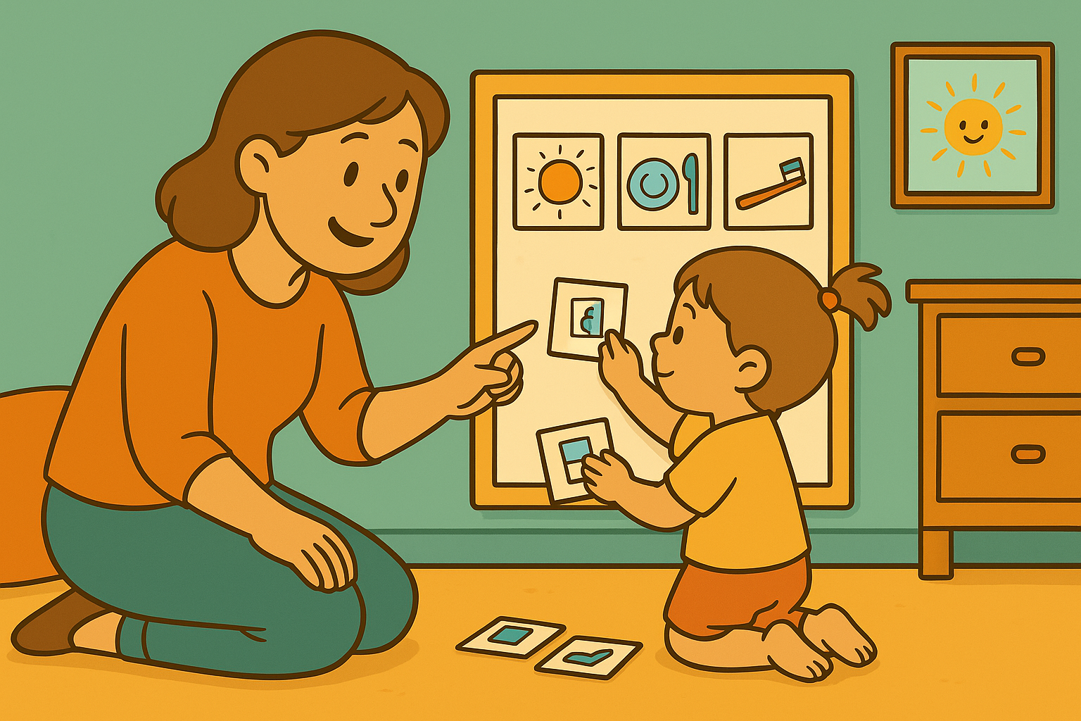 Teaching Routines Through Visual Storyboards