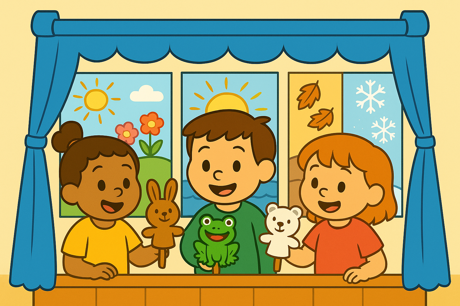 DIY Seasonal Puppet Theater Themes