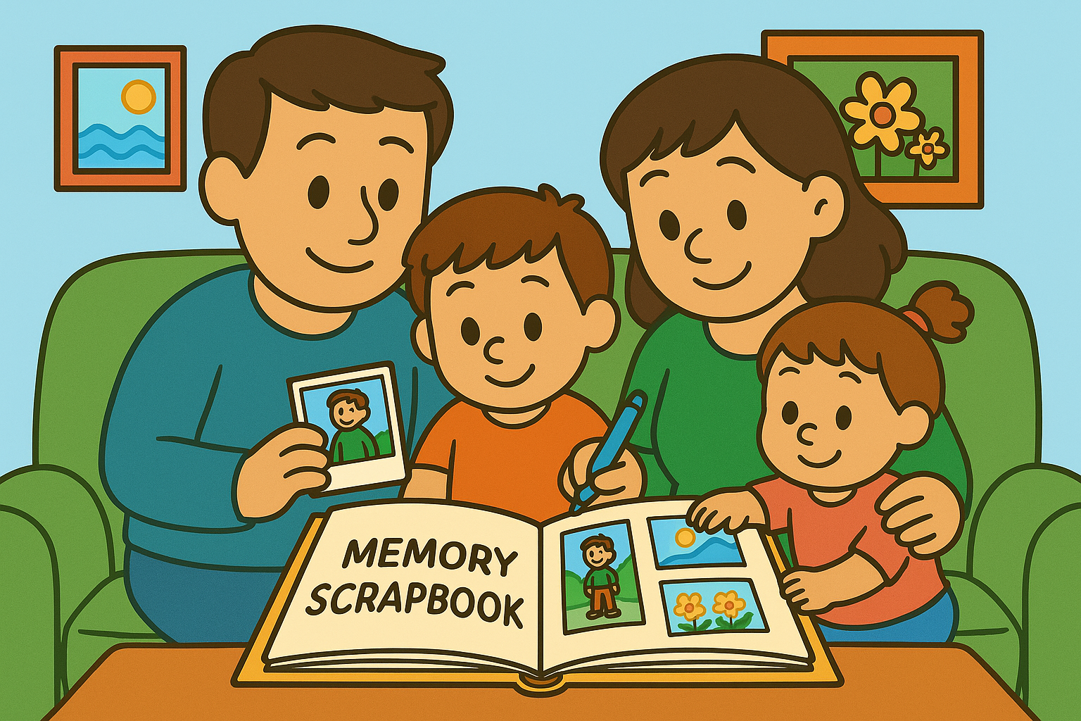 How to Create a Yearly Family Memory Scrapbook