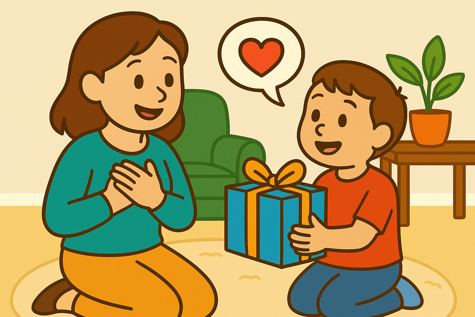 Teaching Kids to Say Thank You With Heart