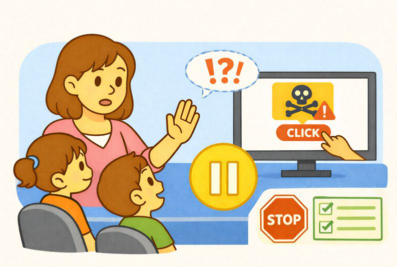 Teaching Kids to Pause Before They Click