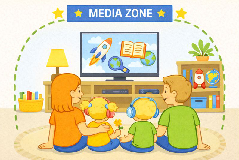 How to Create a Home “Media Zone” for Intentional Viewing