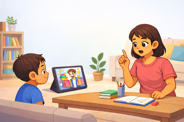 Teaching Kids to Critically Think About Ads and Influencers