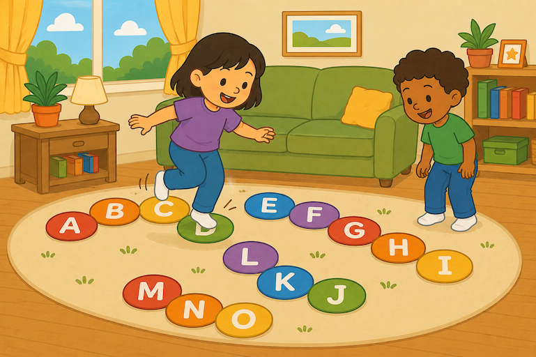 Alphabet Path Jump