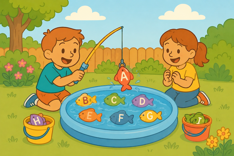 Letter Fishing Game