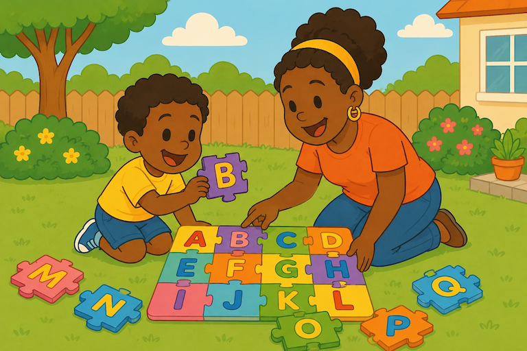 Alphabet Puzzle Race