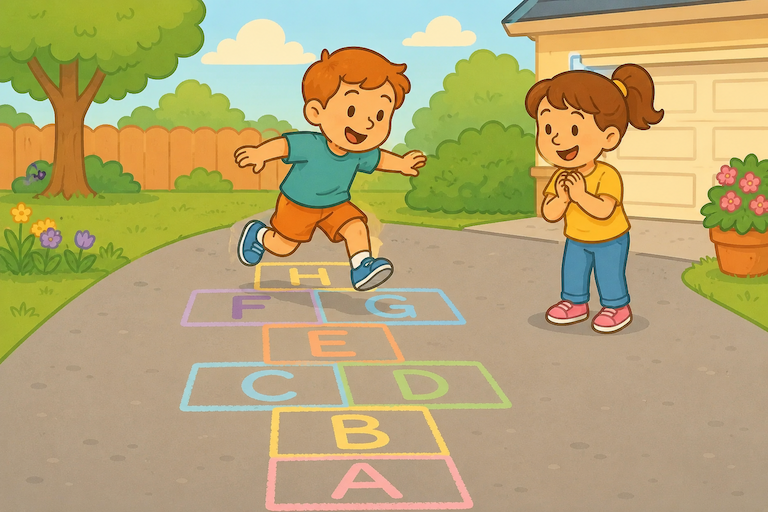 Letter Hopscotch