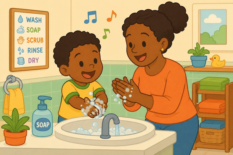 Handwashing Song Routine