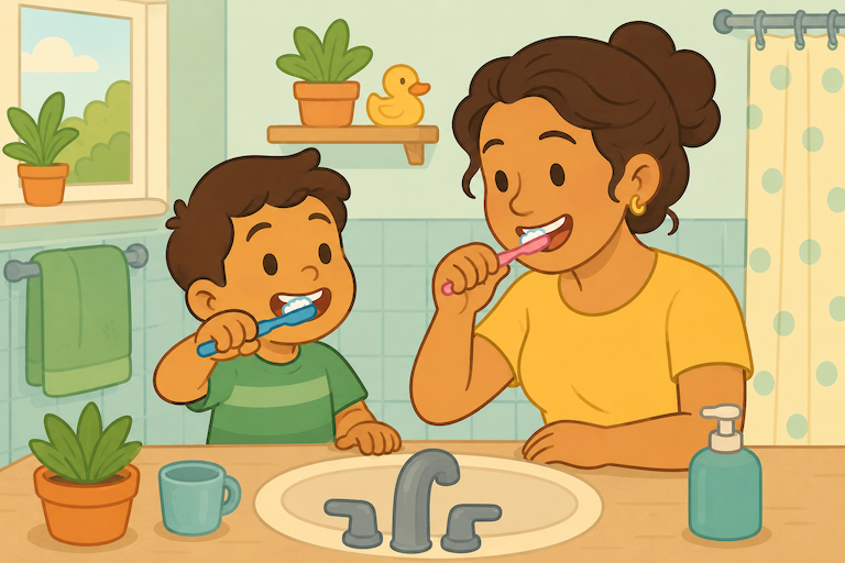 Brush &amp; Smile Routine