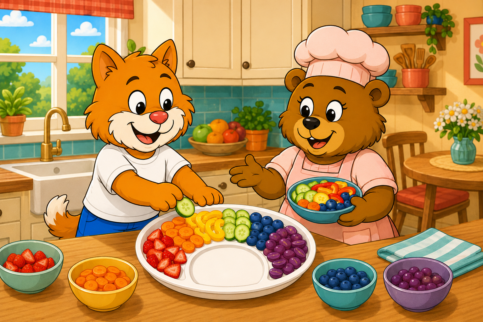 Rainbow Plate Challenge