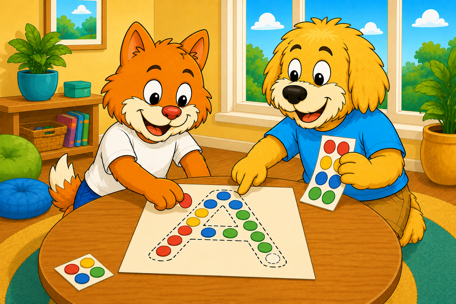 Dot Sticker Letters