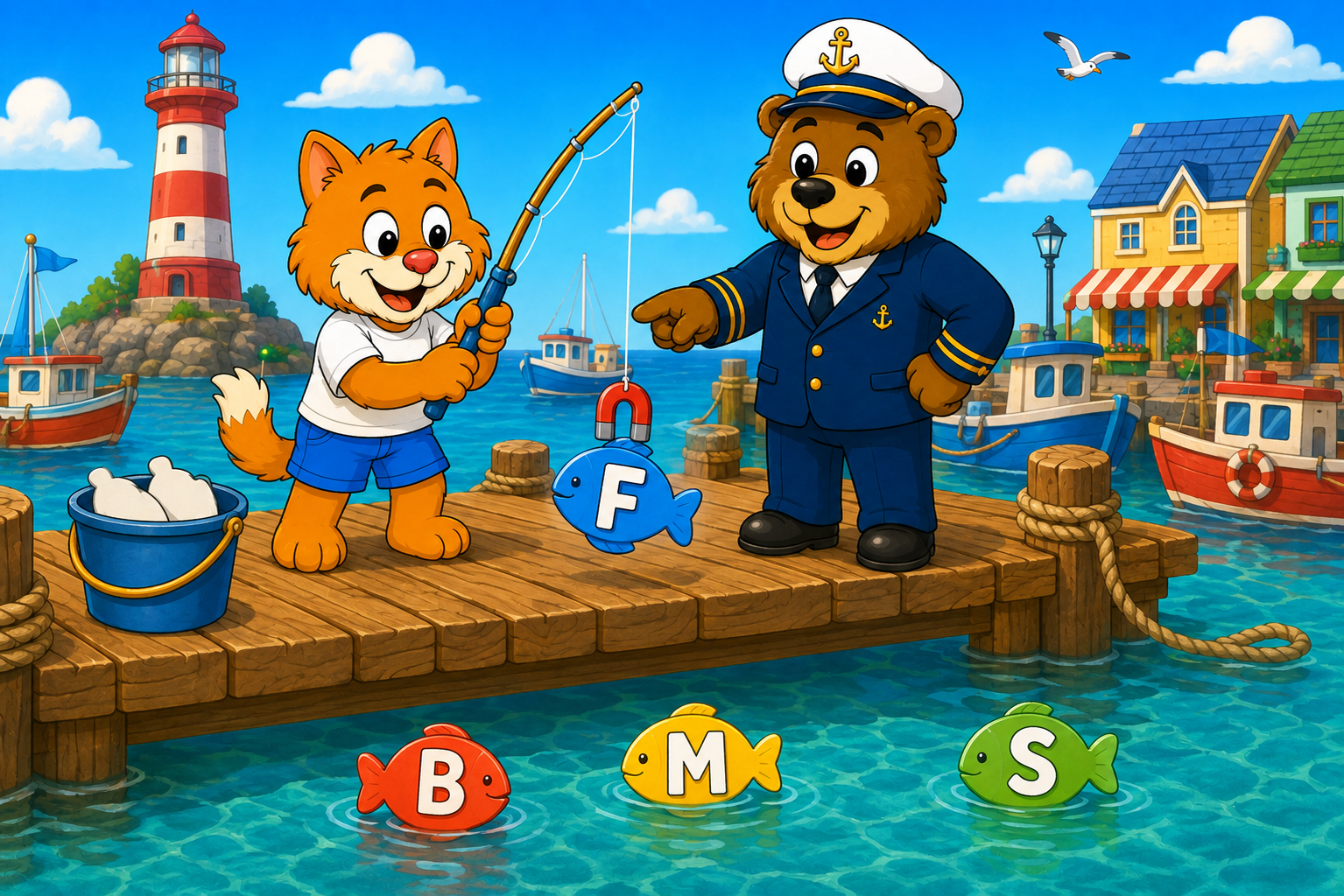 Letter Fishing Game