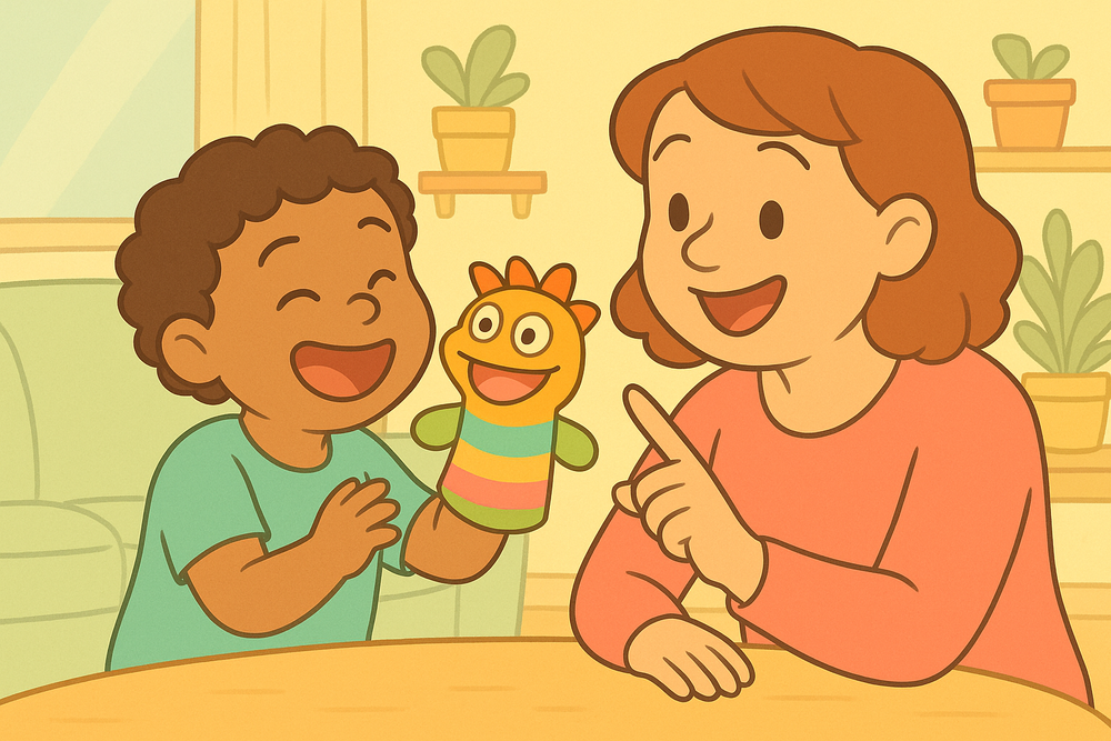 Puppet Talk Activity Puppet Games for Early Language Development — Fuzzigram