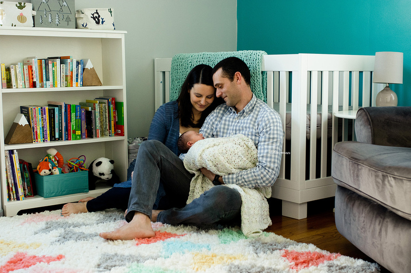 In-Home Newborn Lifestyle Session Metro Detroit Newborn Photographer