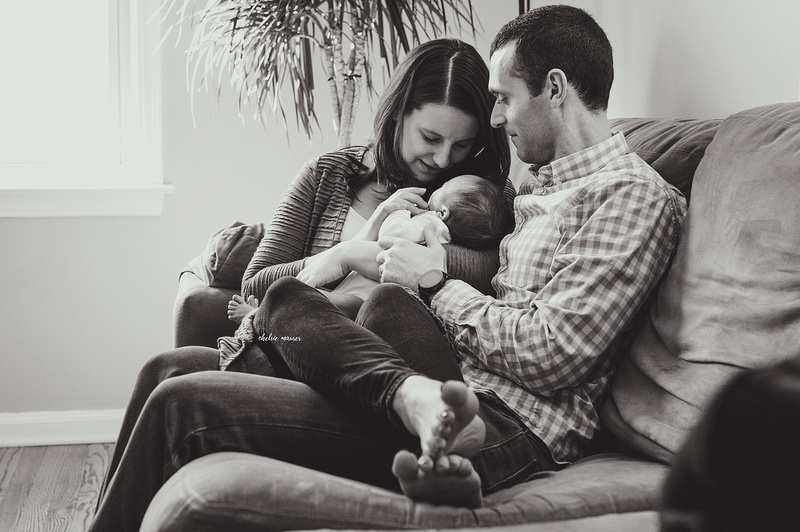 In-Home Newborn Lifestyle Session Metro Detroit Newborn Photographer