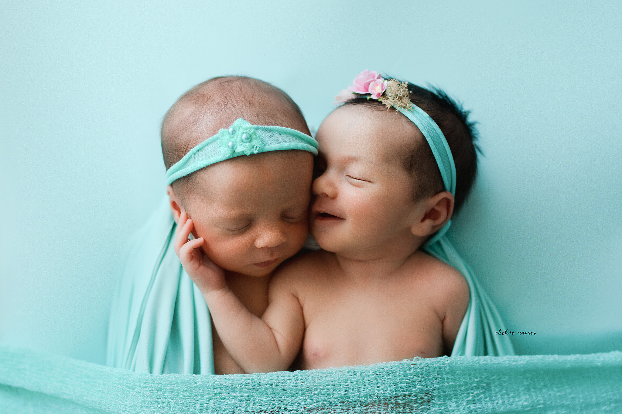 twin newborn baby photographer detroit mi