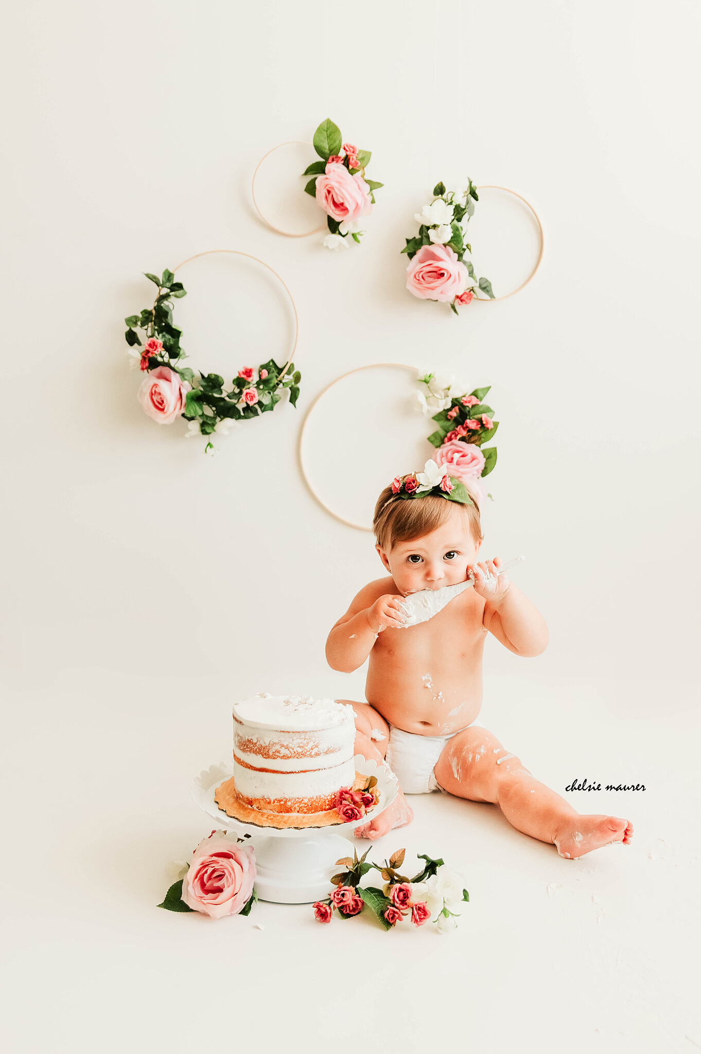 cake smash photography for one year old rochester hills mi