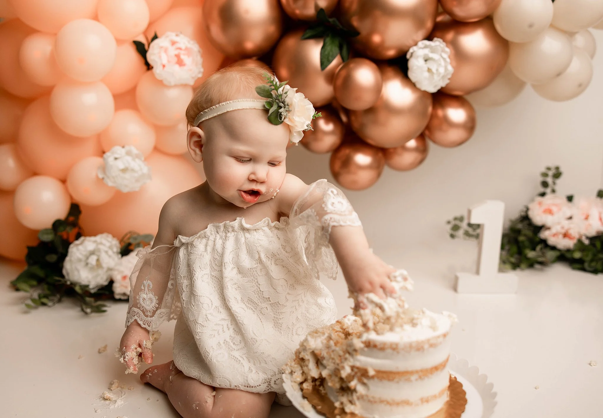 cake smash photographer clinton township michigan