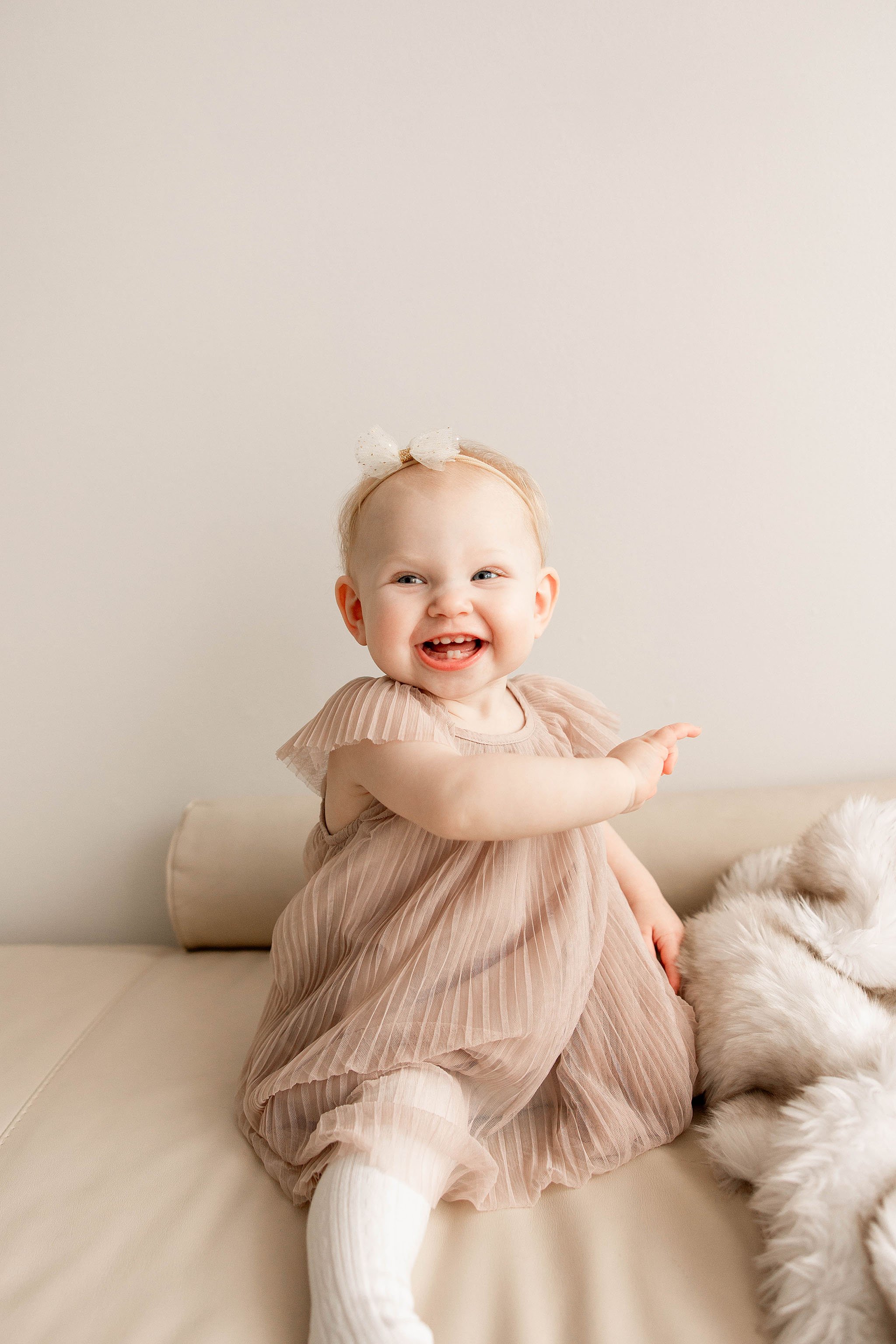 one year old baby photo shoot clinton township michigan