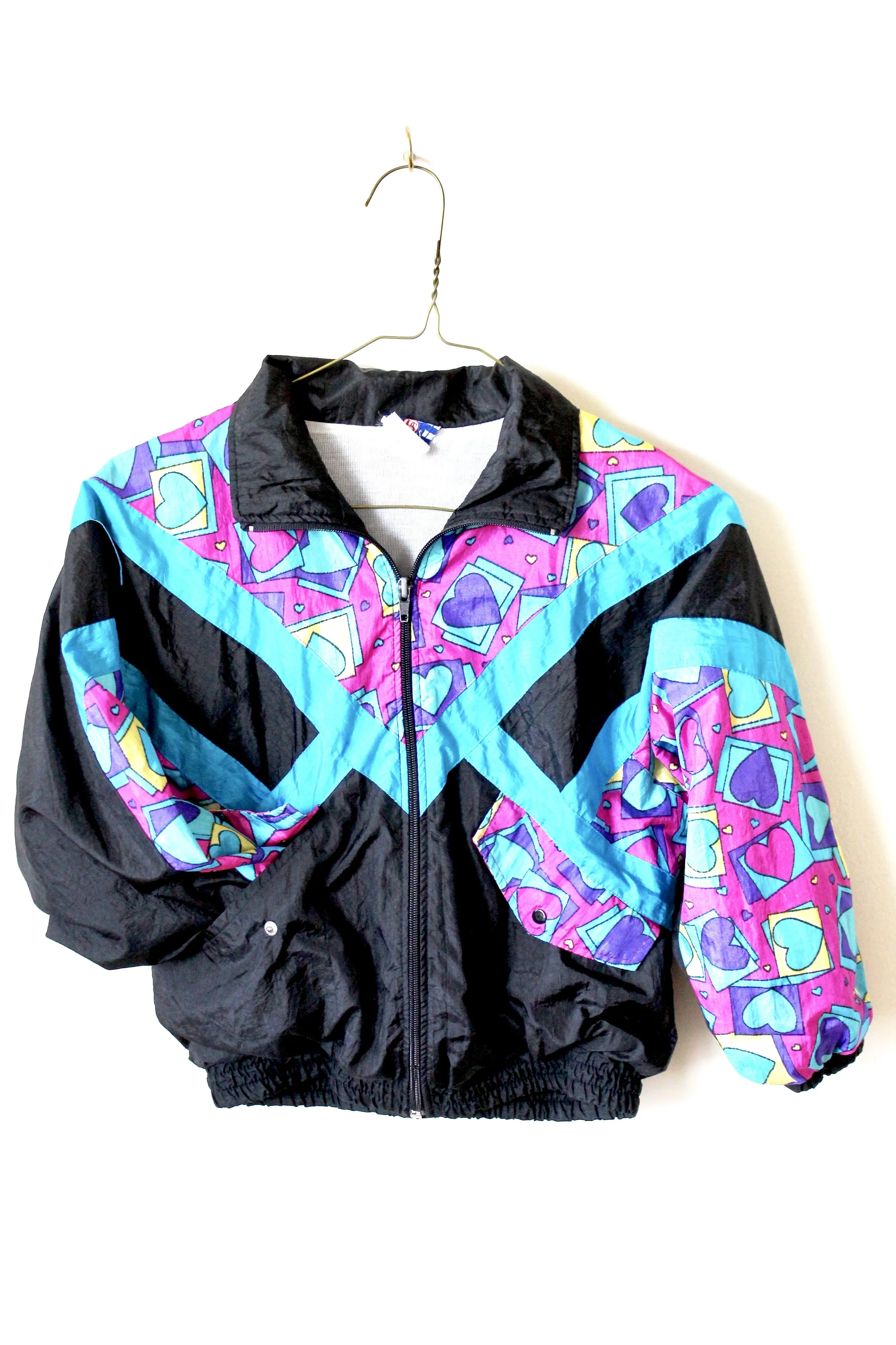 80's Heart Windbreaker 6-7Y