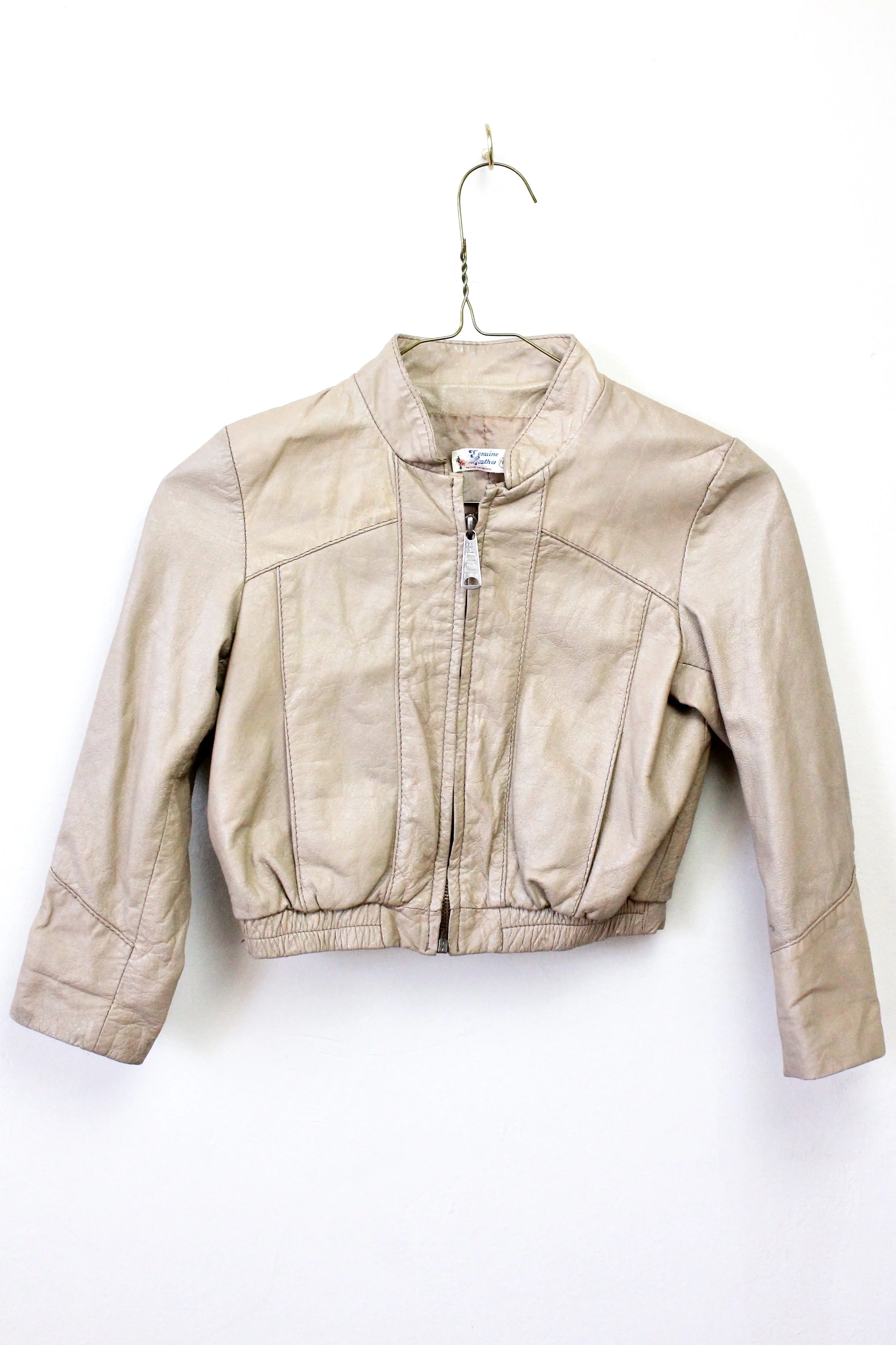 Leather Bomber Jacket 3T