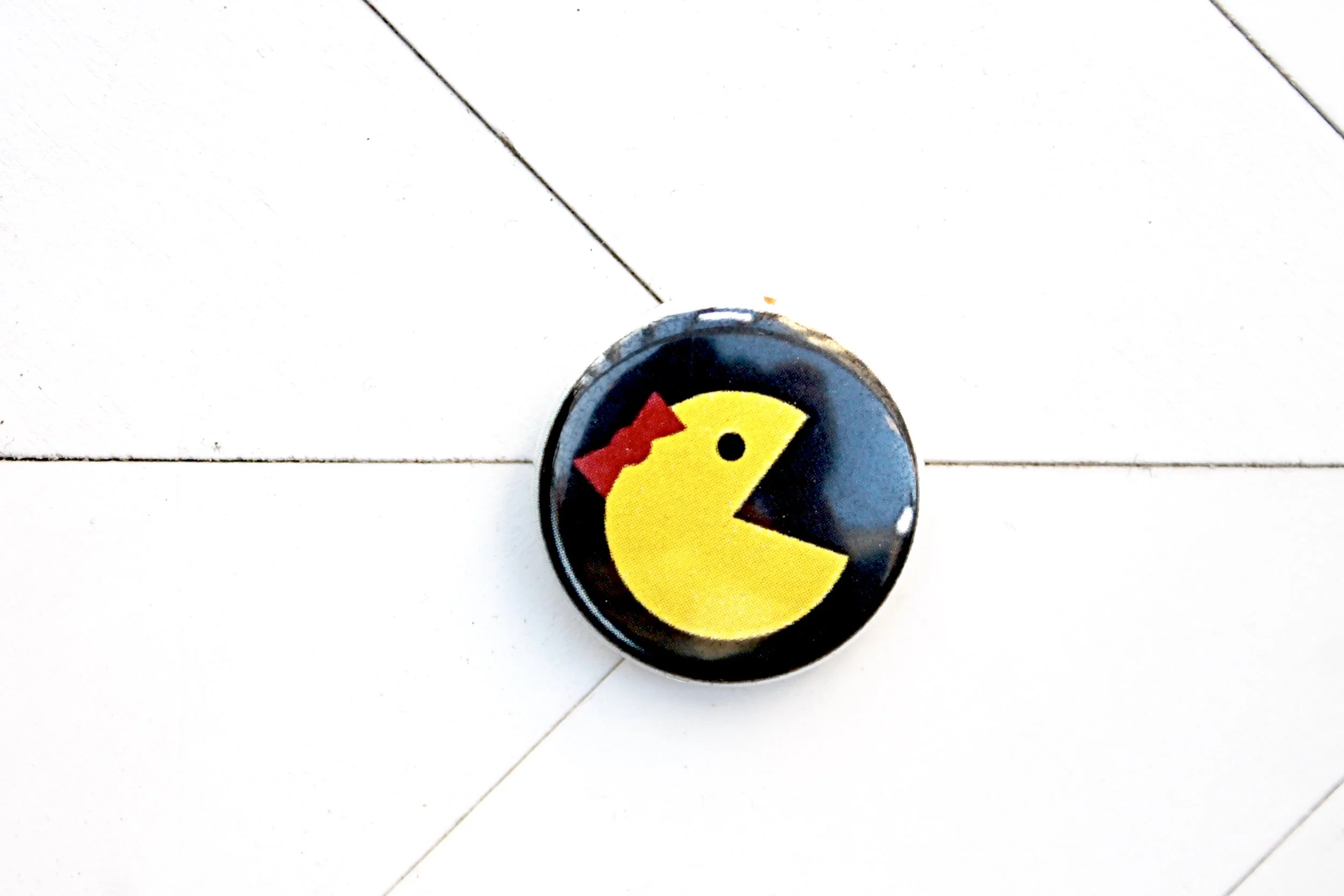 Mrs. Pac-Man Mini Button