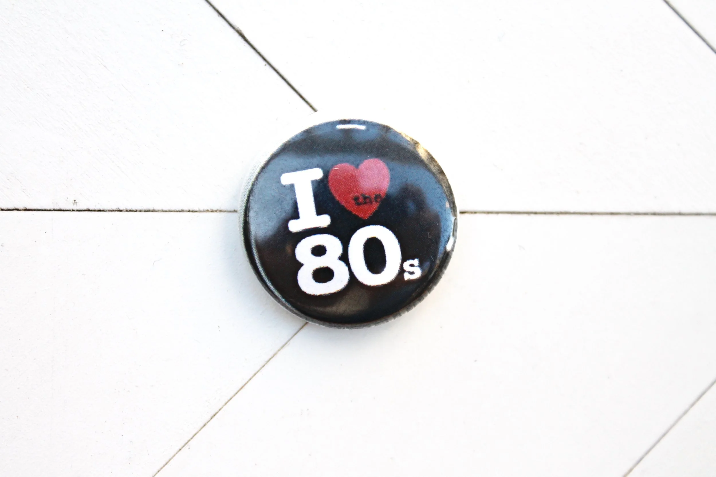 I Heart 80s Mini Button