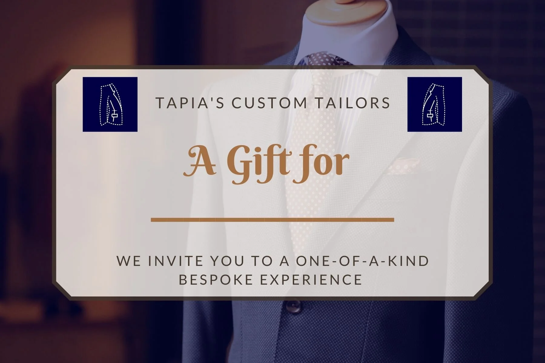 Gift Cards Tapia Custom Tailors Gift cards tapia custom tailors