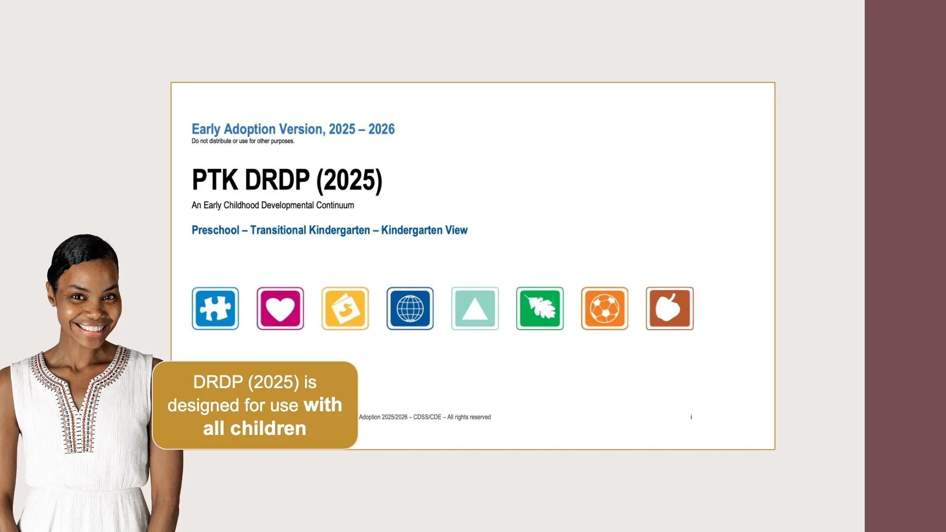Visual of the PTK DRDP (2025) Instrument