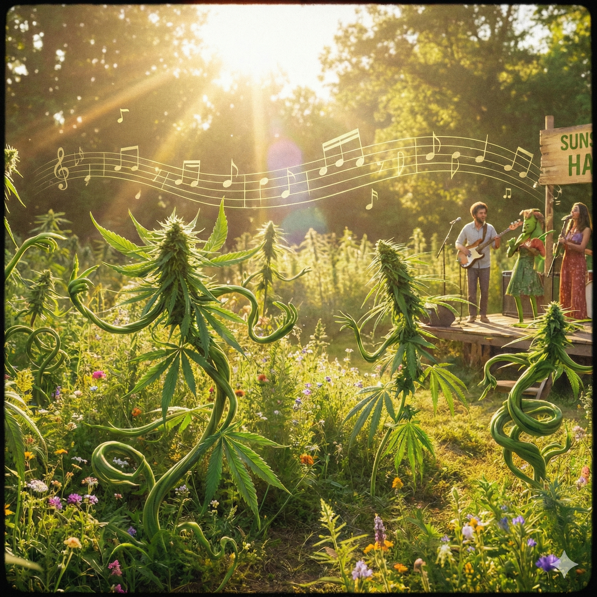 Hemp Plants love music.