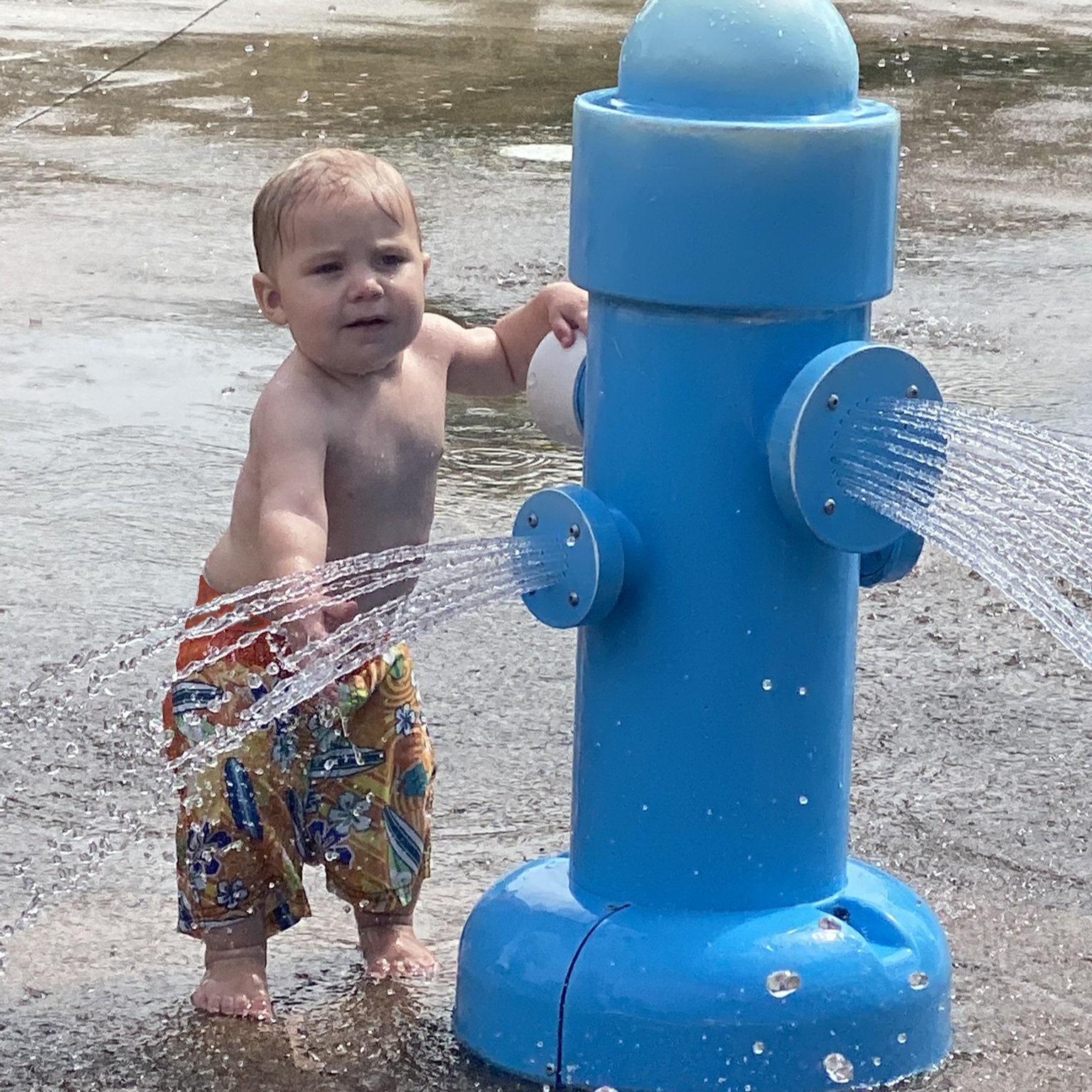   SPLASH PAD - The coolest way to cool down in the summer is the Splash Pad at Lib’s Park. The project was fully funded  by Key Society.  