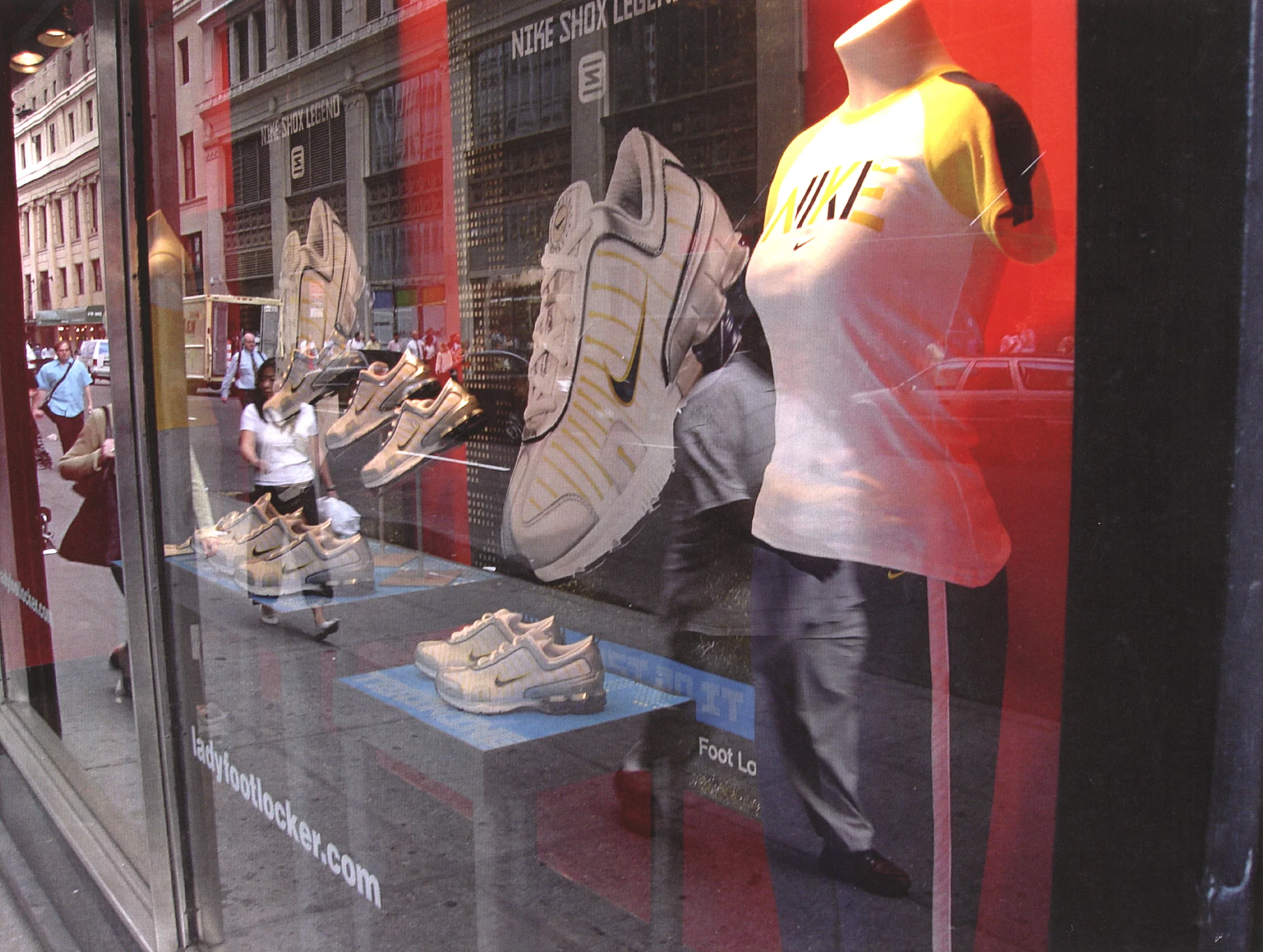 Lady Foot Locker Display Window - New York City