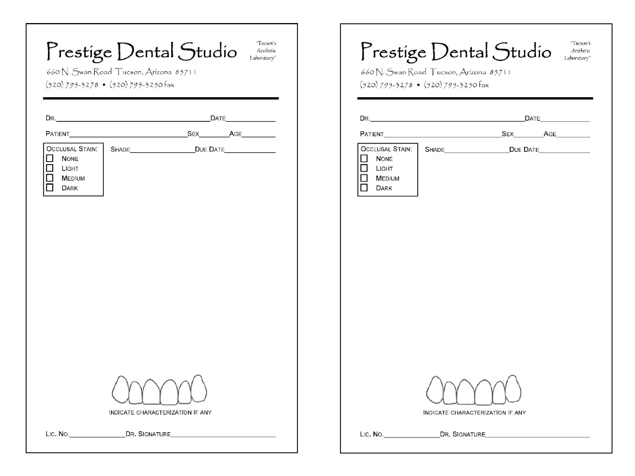 Prestige Dental Studio, Inc. — Tucson Dental Laboratory. Crowns