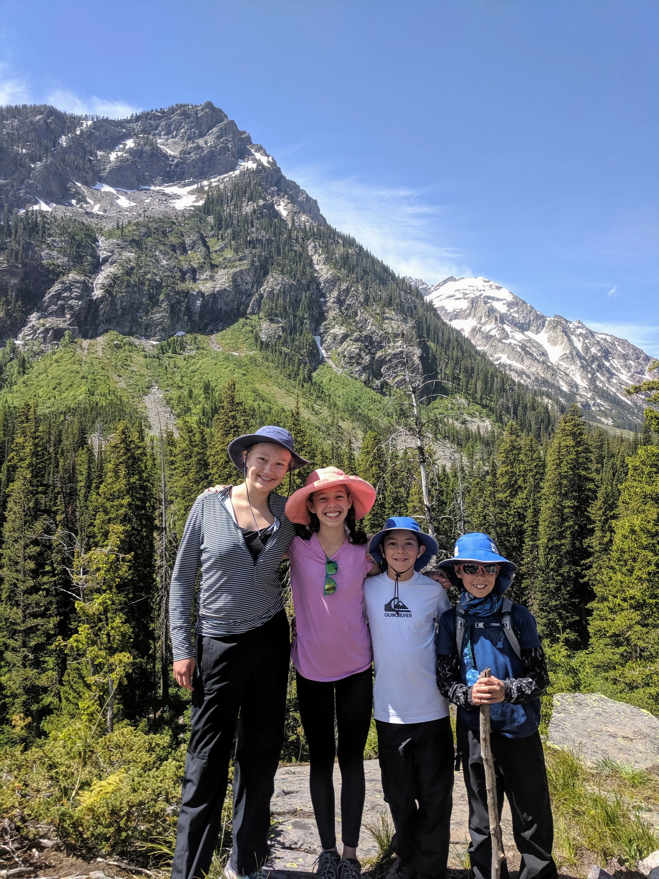  Iris, Ada, Jackson, and Julian in Moran Canyon 