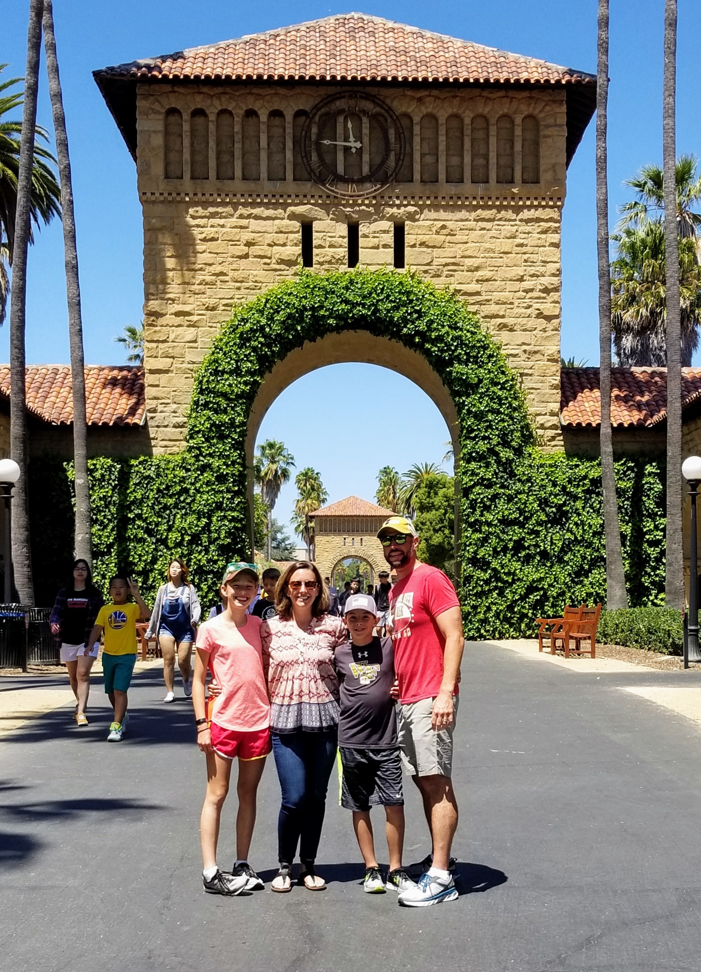  In front of the Quad at Stanford. 