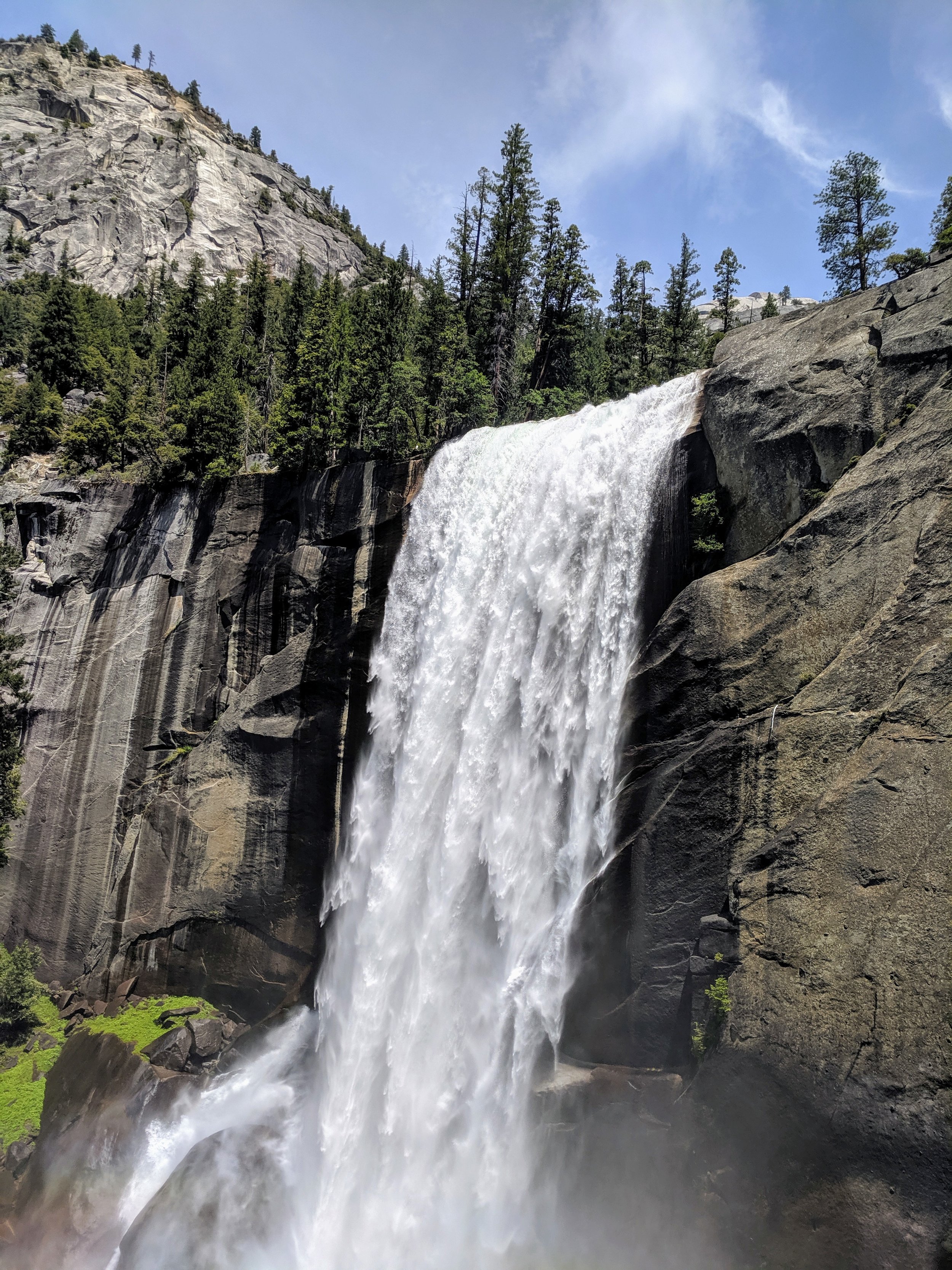  Vernal Falls as seen from the Mist Trail in Yosemite 