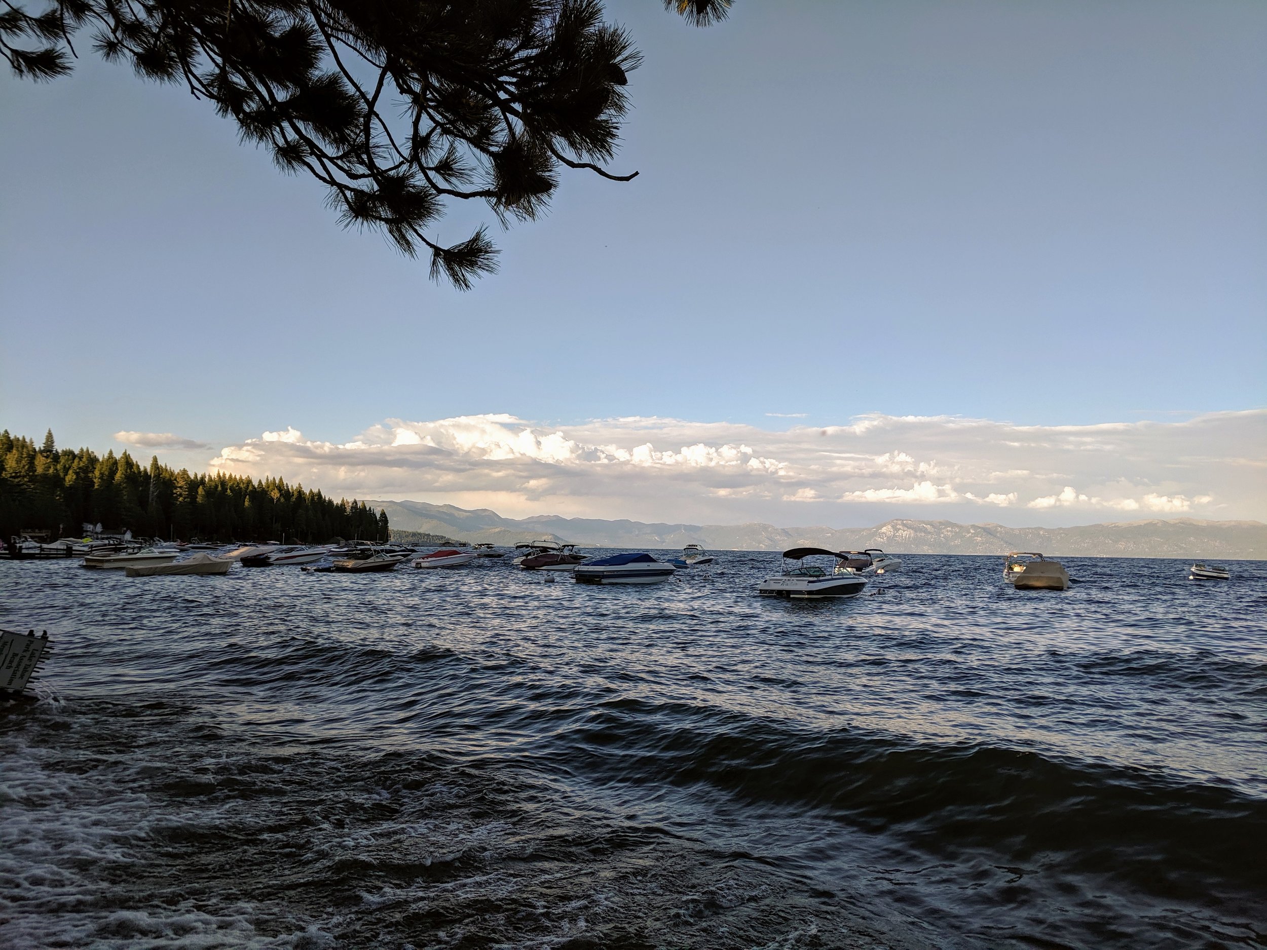  Lake Tahoe from the western shore. 
