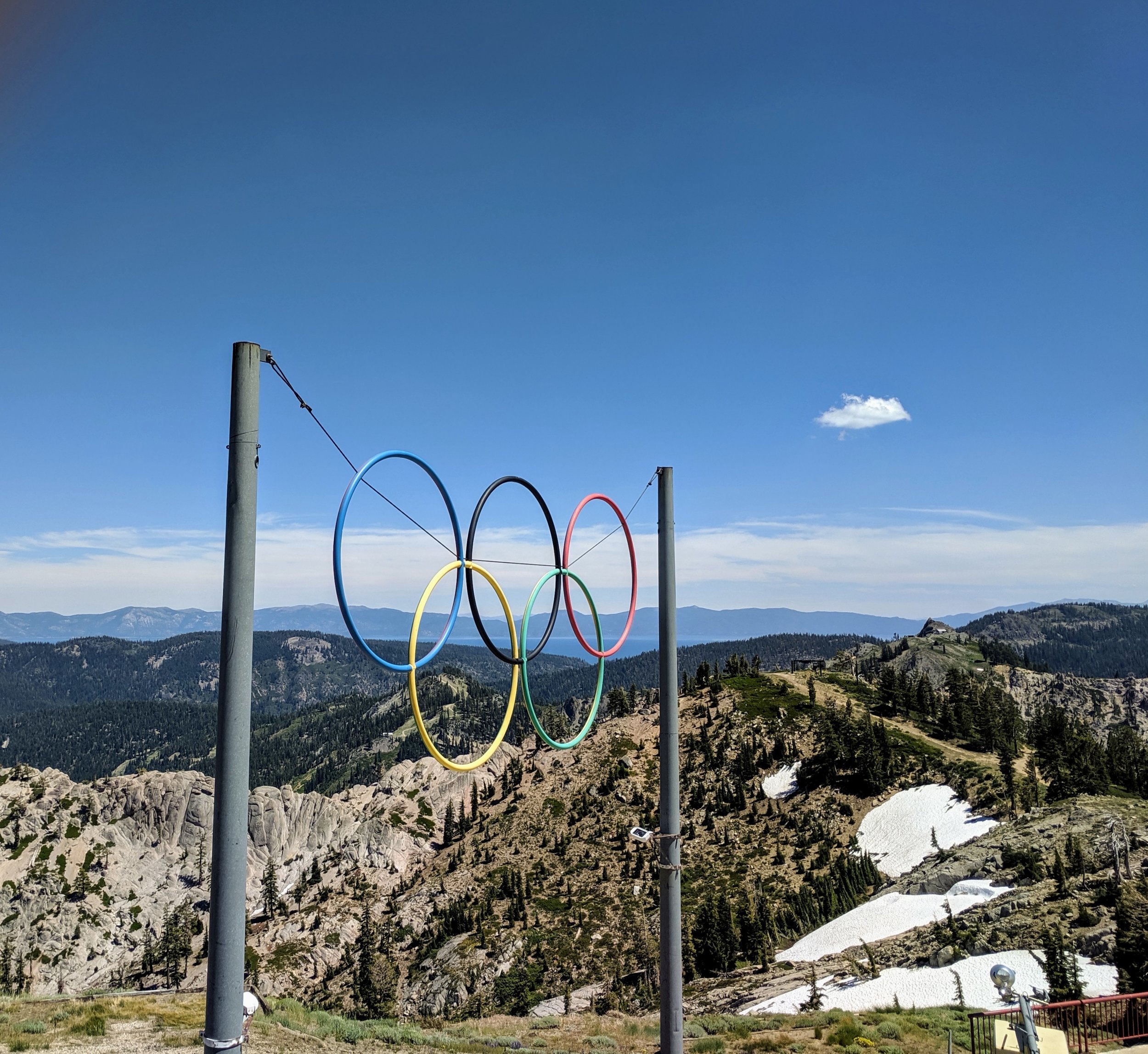  Olympic Rings at Squaw Valley. 