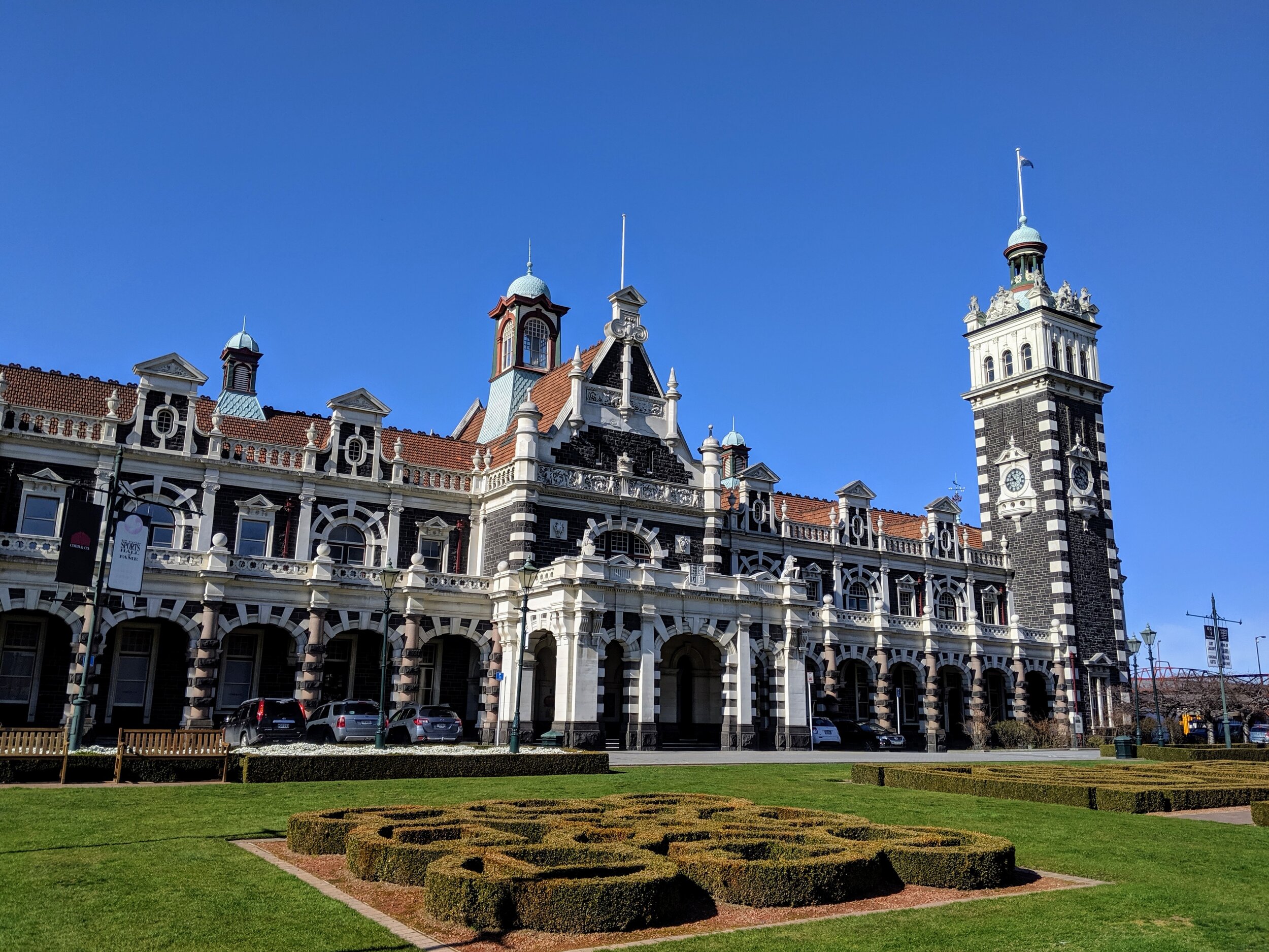  Dunedin Railway Station with New Zealand Sports Hall of Fame on second floor. 