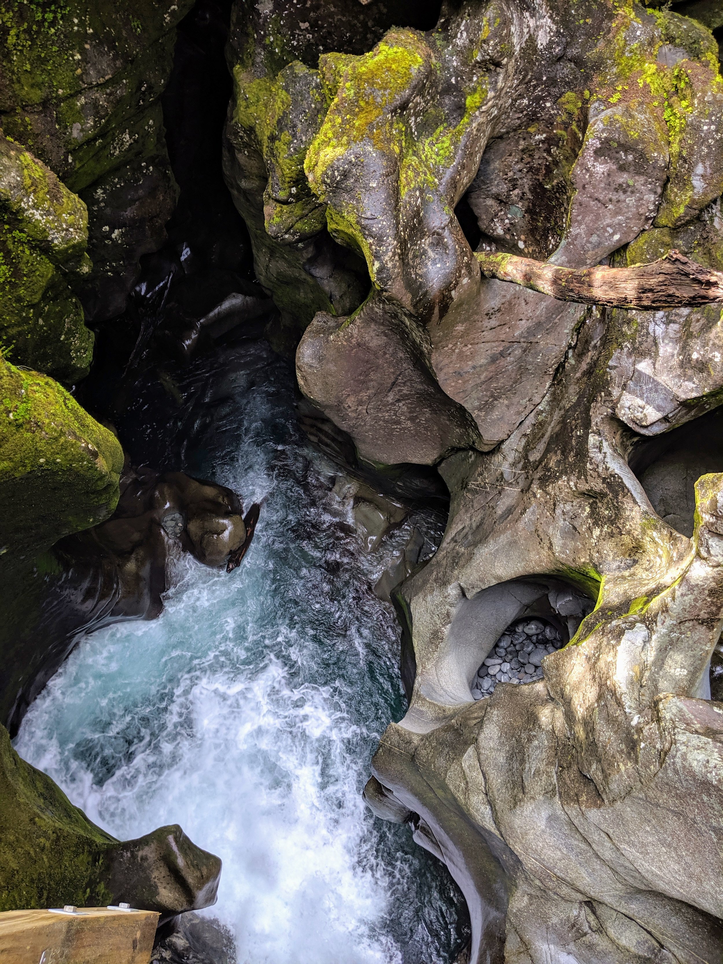  Cleddau River plunging through The Chasm. 