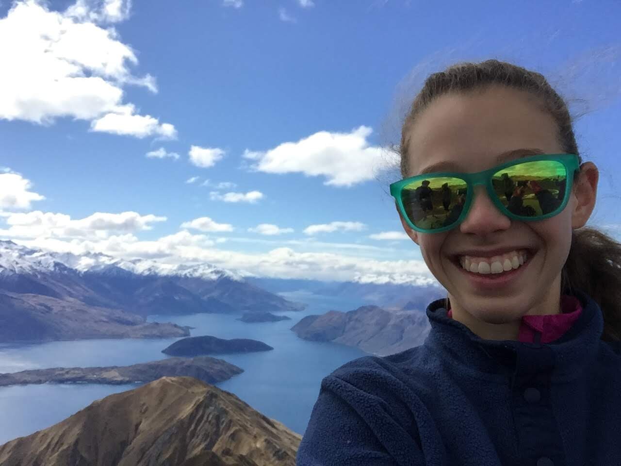 Me with End of Lake Wanaka in Distance