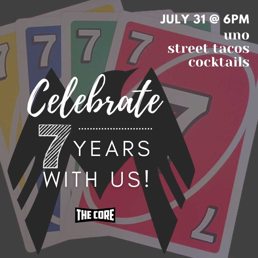 S &bull; E &bull; V &bull; E &bull; N.  Y &bull; E &bull; A &bull; R &bull; S

WOW! Let's celebrate 7 years of God's provision for this sweet community and the opportunity and blessing we have to honor the bodies He has given us! 

And what better wa