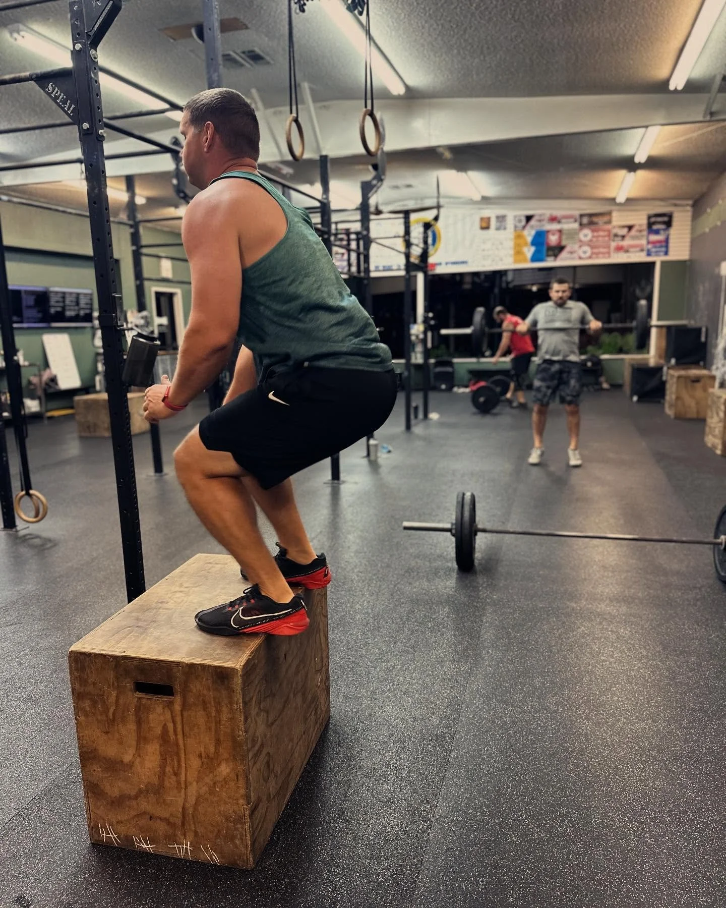 It&rsquo;s Boxtober Fest at The Core! 

We are working explosive power with box jumps and power cleans on this fall Monday morning!! 🍁

Knees don&rsquo;t love box jumps? We have box step-ups in our Resilient Fitness option programmed for those of us