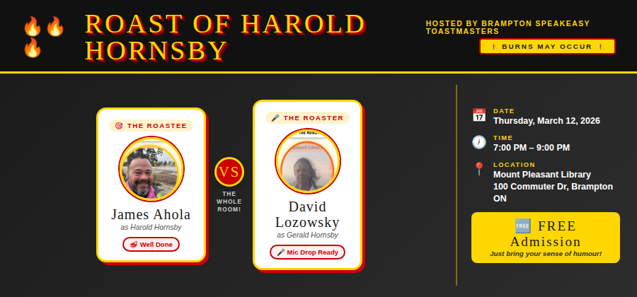 Roast of Harold Hornsby